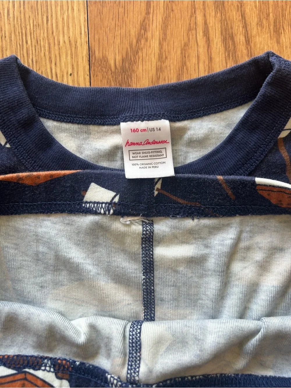 Hanna Andersson Navy S'mores Short Pajama Set size 160/US14